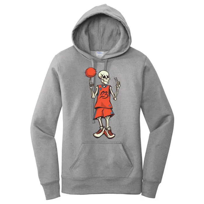 Skeleton Basketball Women's Pullover Hoodie