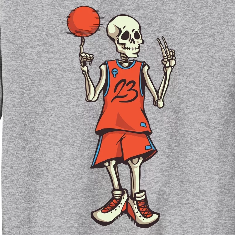 Skeleton Basketball Tall Sweatshirt