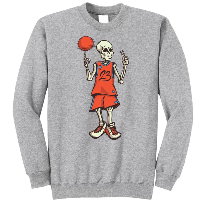 Skeleton Basketball Tall Sweatshirt