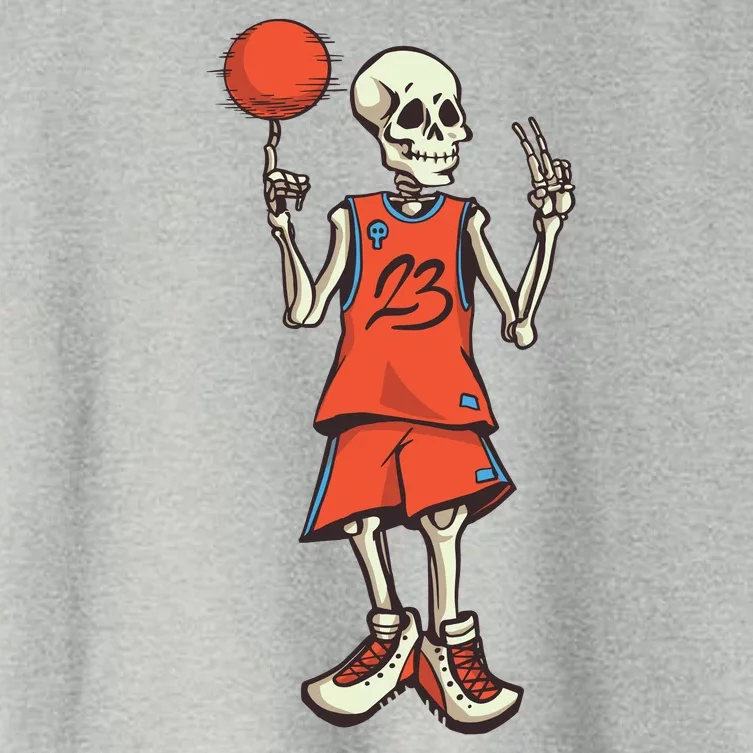 Skeleton Basketball Women's Crop Top Tee