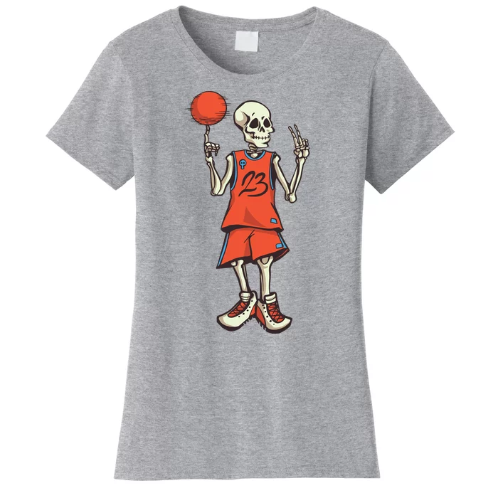 Skeleton Basketball Women's T-Shirt