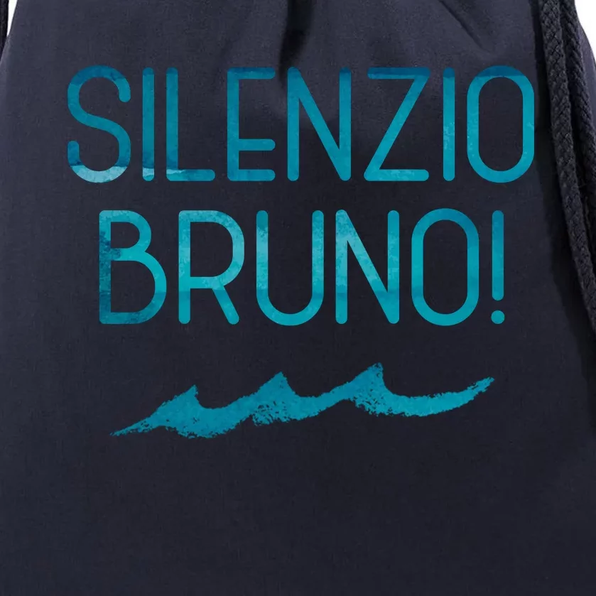 Silenzio Bruno! Drawstring Bag