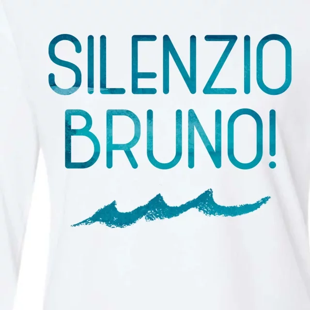 Silenzio Bruno! Womens Cotton Relaxed Long Sleeve T-Shirt