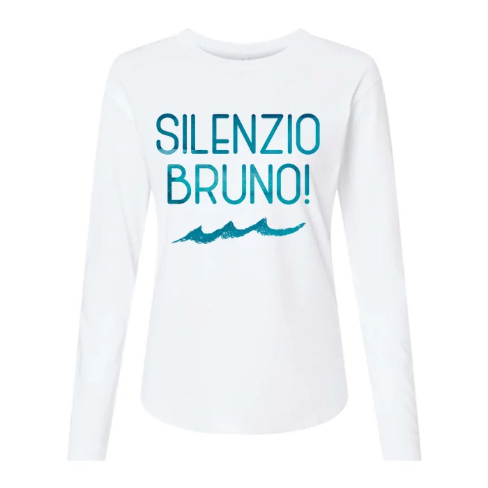 Silenzio Bruno! Womens Cotton Relaxed Long Sleeve T-Shirt