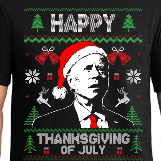 Santa Biden 4th Of July Thanksgiving Ugly Christmas Meaningful Gift Pajama Set