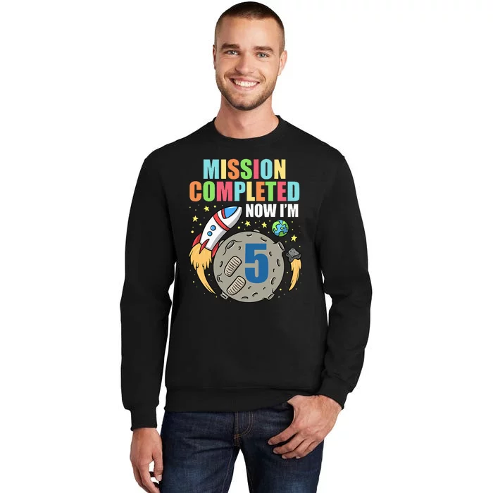 Space Birthday 5 Astronaut Planets Rocket Ship Party Sweatshirt