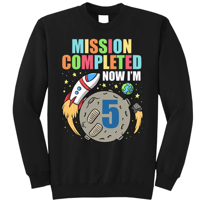 Space Birthday 5 Astronaut Planets Rocket Ship Party Sweatshirt