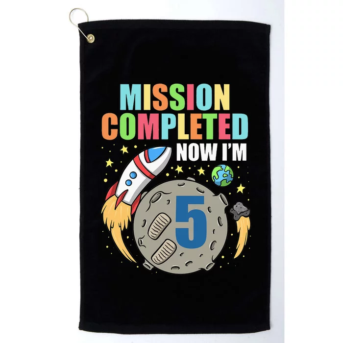 Space Birthday 5 Astronaut Planets Rocket Ship Party Platinum Collection Golf Towel