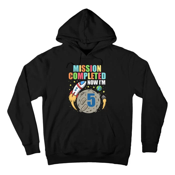 Space Birthday 5 Astronaut Planets Rocket Ship Party Tall Hoodie