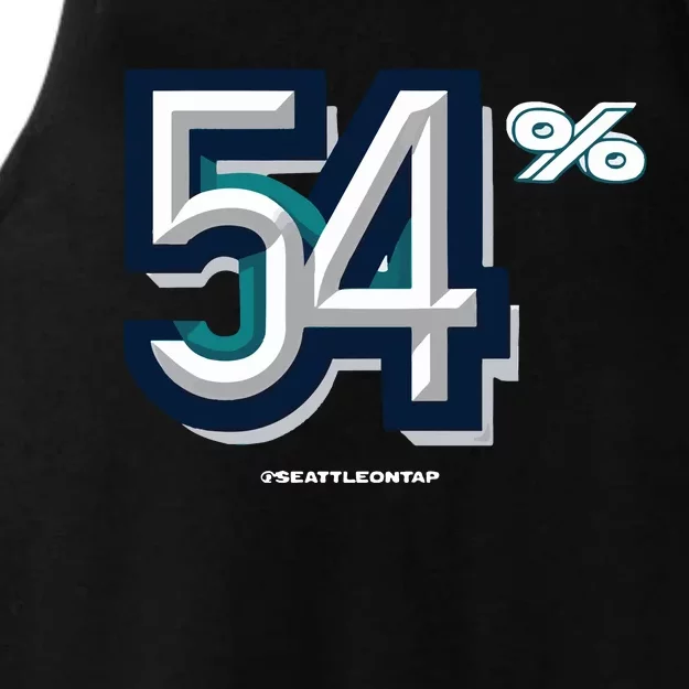 Seattle Baseball 54 Ladies Tri-Blend Wicking Tank