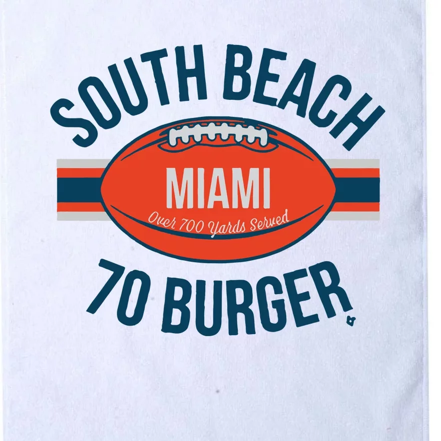 South Beach 70 Burger Platinum Collection Golf Towel