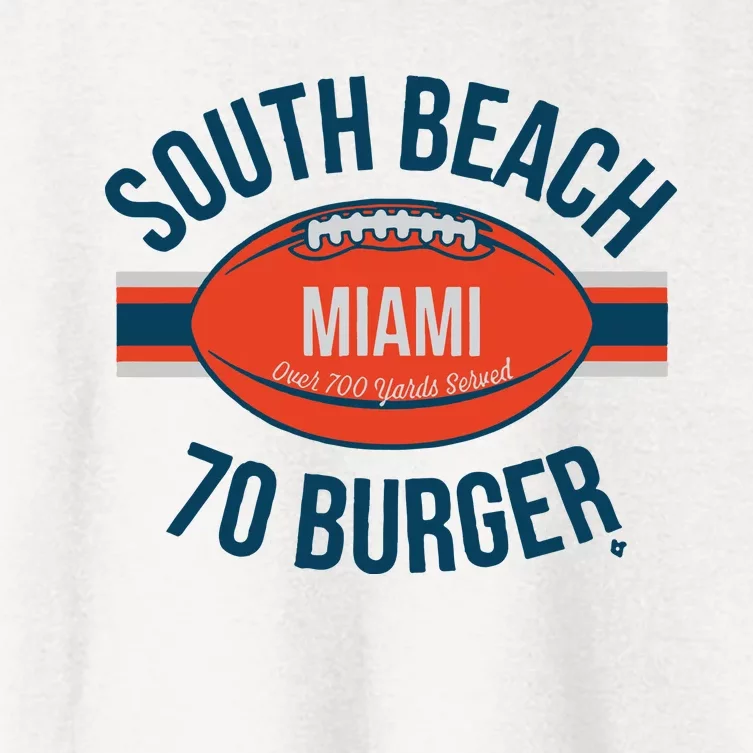 South Beach 70 Burger Women's Crop Top Tee