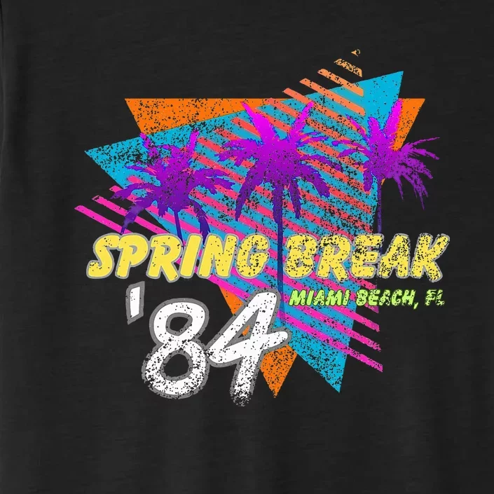 Spring Break 84 Miami Beach 80s Party Wear ChromaSoft Performance T-Shirt