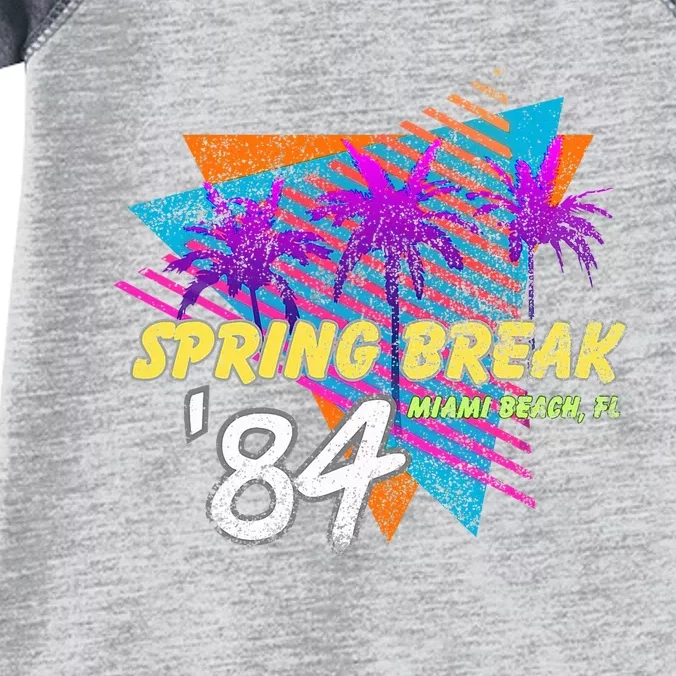 Spring Break 84 Miami Beach 80s Party Wear Infant Baby Jersey Bodysuit