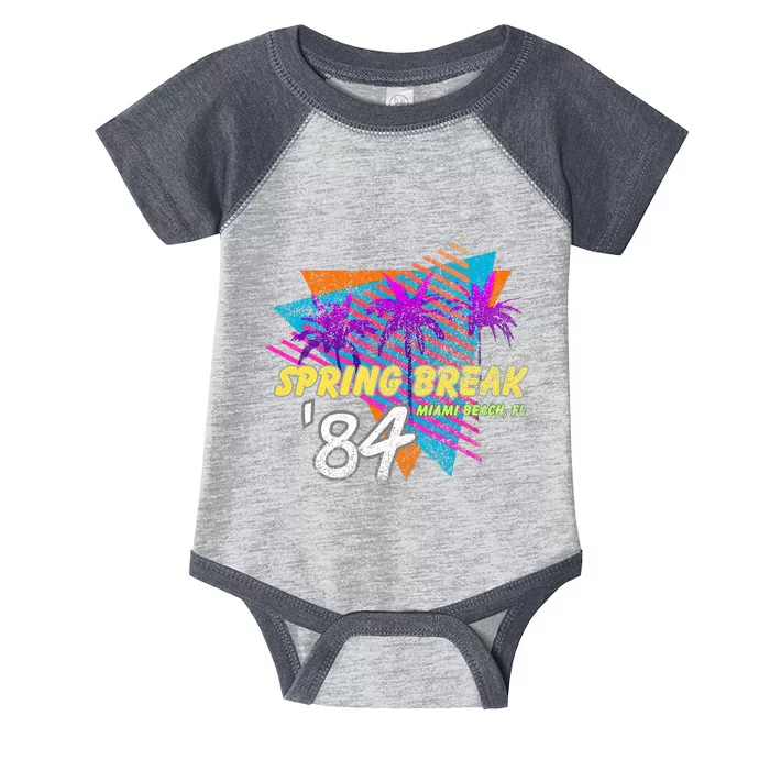 Spring Break 84 Miami Beach 80s Party Wear Infant Baby Jersey Bodysuit