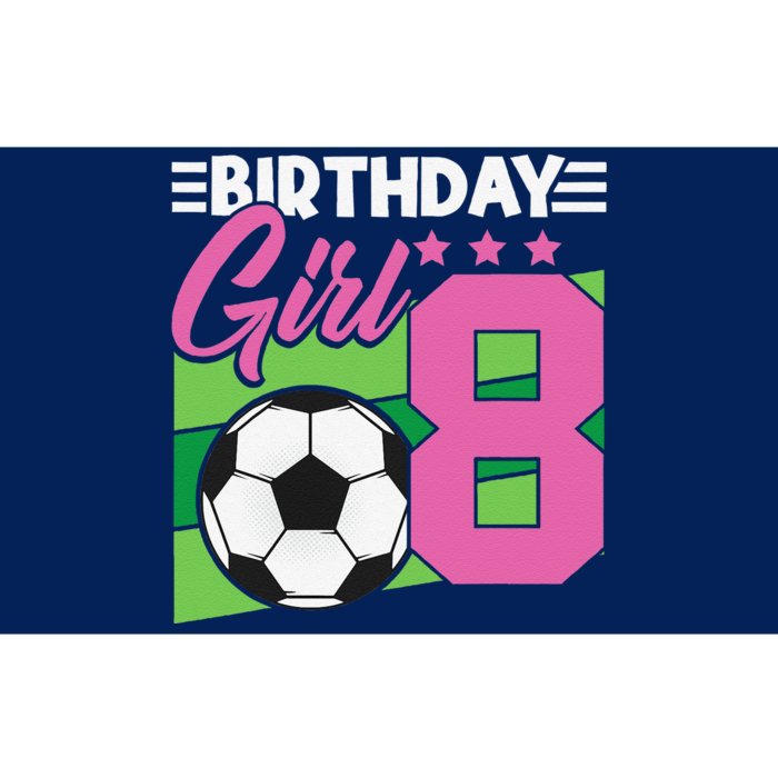 Soccer Birthday 8 Year Old Girl 8th Birthday Bumper Sticker