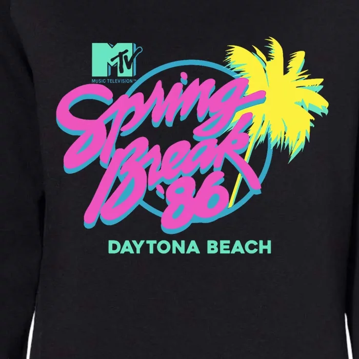 Spring Break 86 Daytona Beach Womens California Wash Sweatshirt