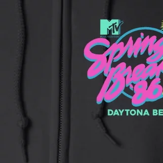 Spring Break 86 Daytona Beach Full Zip Hoodie