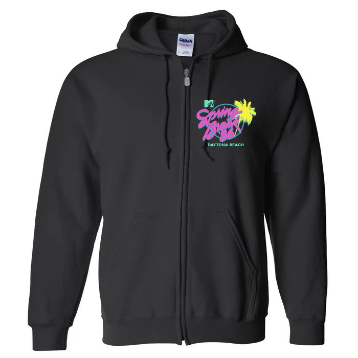 Spring Break 86 Daytona Beach Full Zip Hoodie