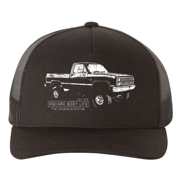 Square Body 80s Pickup Truck Squarebody Yupoong Adult 5-Panel Trucker Hat