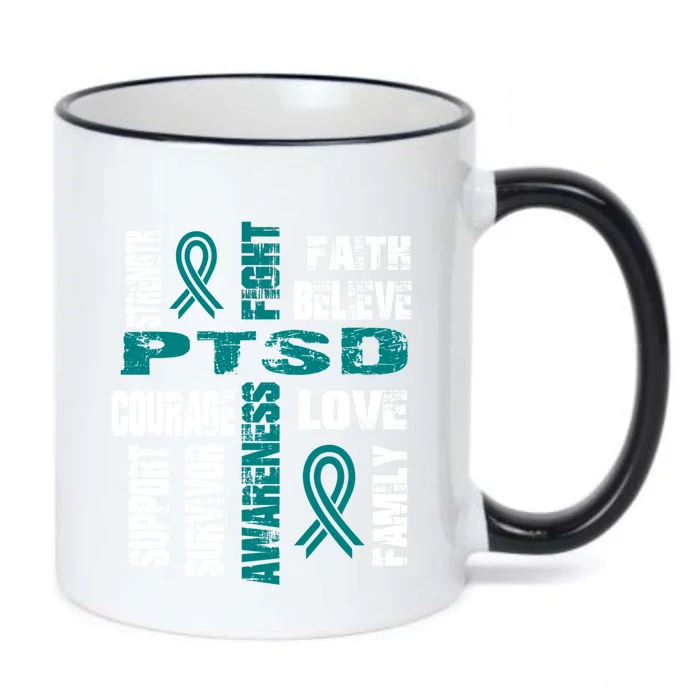 Support Believe And Fight Ptsd Great Gift Black Color Changing Mug