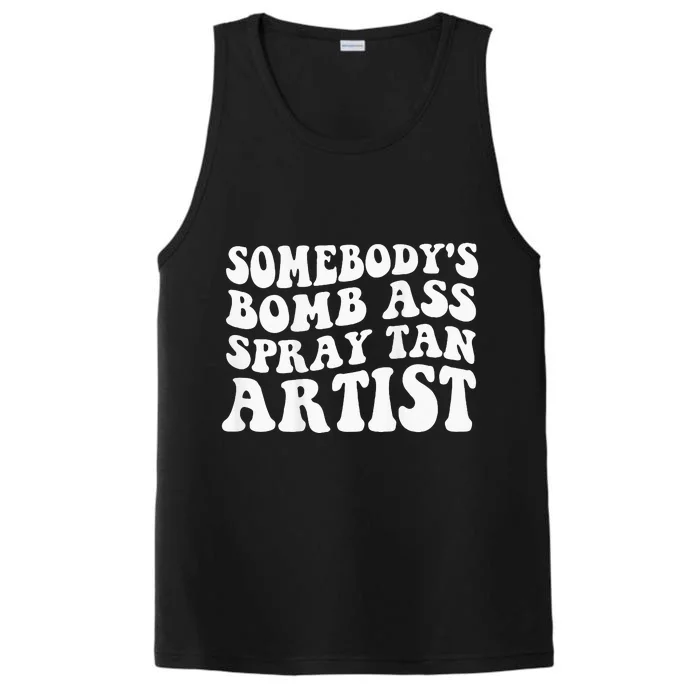 Somebodys Bomb Ass Spray Tan Artist Performance Tank