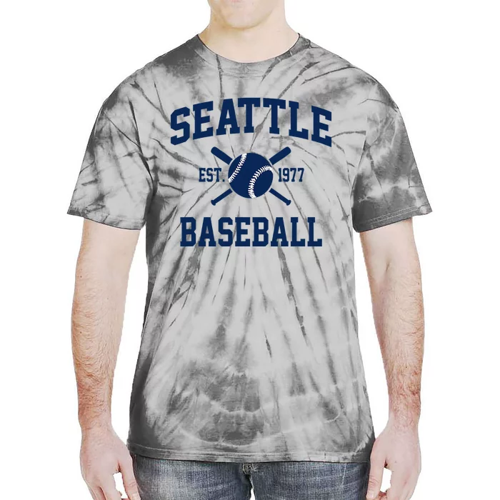 Seattle Baseball Athletic Vintage Sports Team Fan Tie-Dye T-Shirt