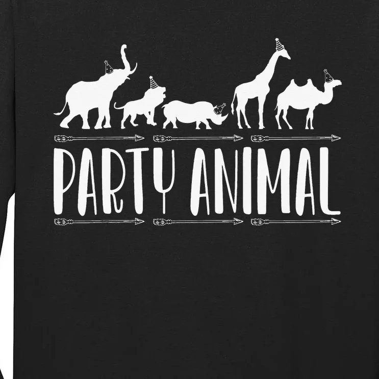 Safari Birthday Animals Party  Zoo Lover Tall Long Sleeve T-Shirt