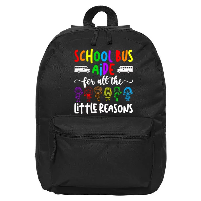 School Bus Aide For All The Little Reason Bus Aide 16 in Basic Backpack