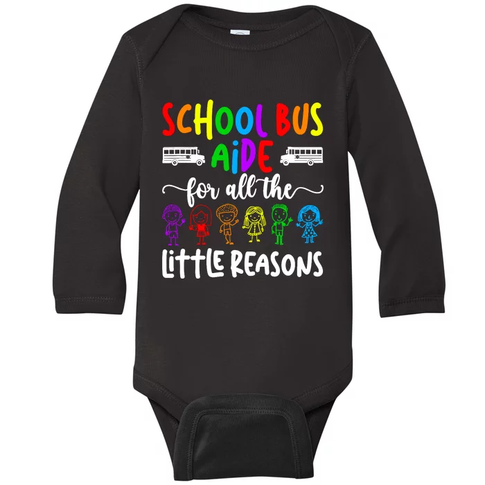 School Bus Aide For All The Little Reason Bus Aide Baby Long Sleeve Bodysuit