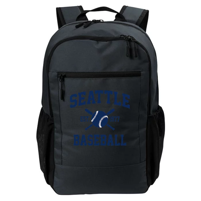 Seattle Baseball Athletic Vintage Sports Team Fan Daily Commute Backpack