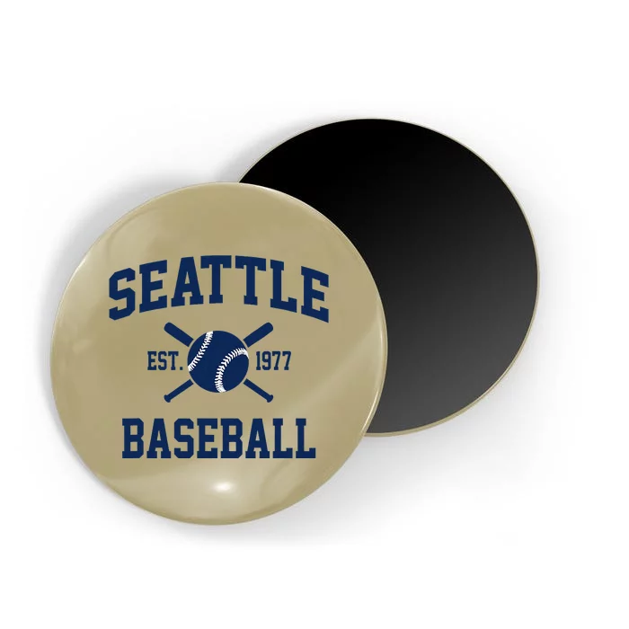 Seattle Baseball Athletic Vintage Sports Team Fan Magnet