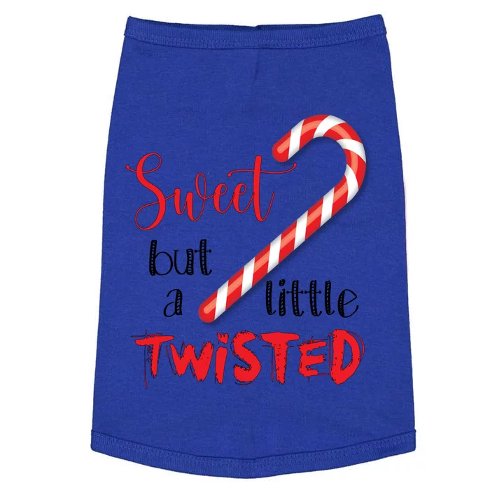 Sweet But A Little Twisted Candy Cane Gift Doggie Tank