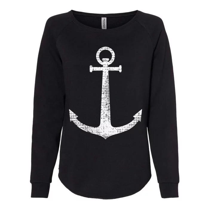 Sailing Boat Anchor Womens California Wash Sweatshirt