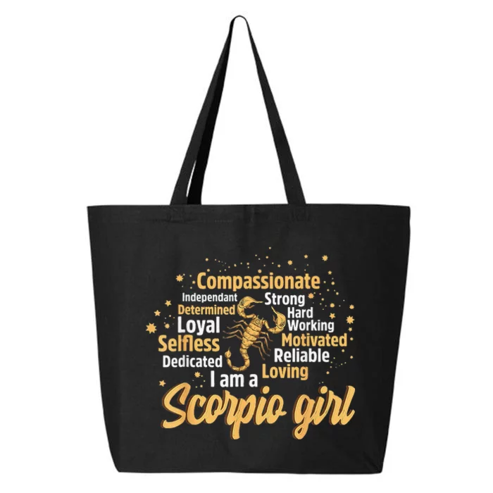 Scorpio Birthday Astrology Zodiac Sign Wo Scorpio 25L Jumbo Tote