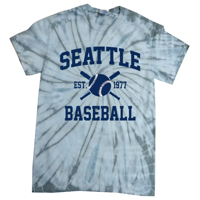 Seattle Baseball Athletic Vintage Sports Team Fan Tie-Dye T-Shirt