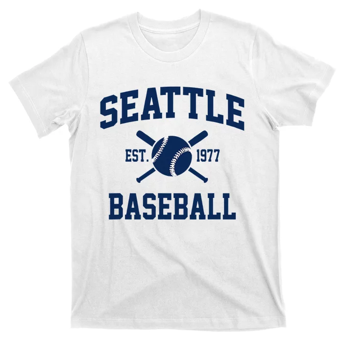 Seattle Baseball Athletic Vintage Sports Team Fan T-Shirt