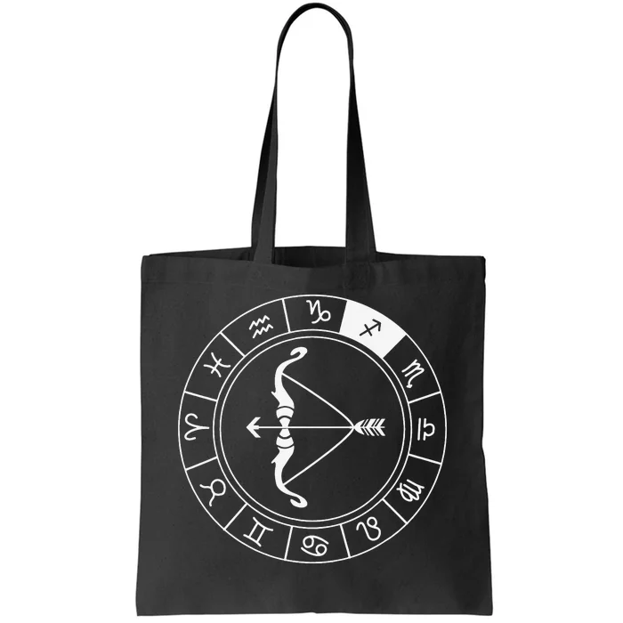 Sagittarius Bow And Arrow Zodiac Sign Sagittarius Tote Bag