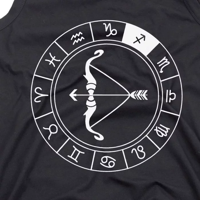 Sagittarius Bow And Arrow Zodiac Sign Sagittarius Tank Top