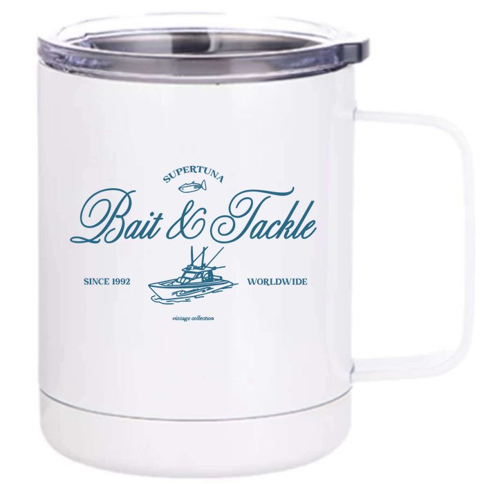 Supertuna Bait And Tackle Front & Back 12oz Stainless Steel Tumbler Cup