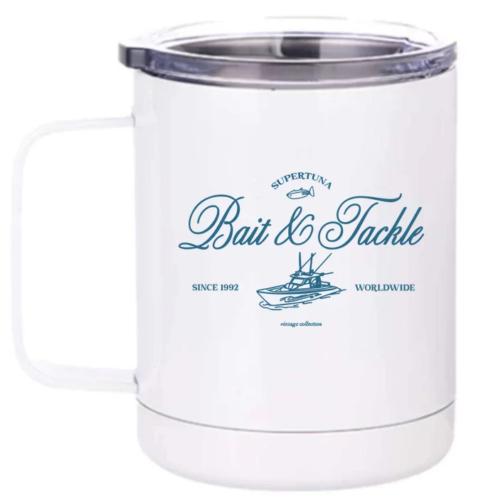 Supertuna Bait And Tackle Front & Back 12oz Stainless Steel Tumbler Cup