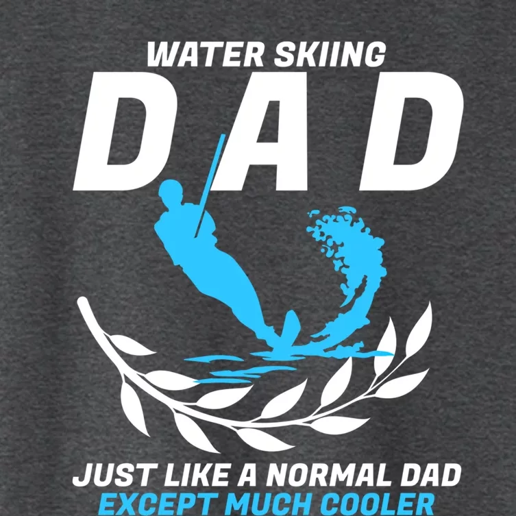 Sports Beach Athletes Wave Lover Water Skiing Dad Gift Women's Crop Top Tee