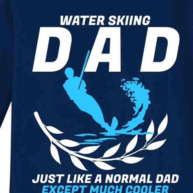 Sports Beach Athletes Wave Lover Water Skiing Dad Gift Baby Long Sleeve Bodysuit