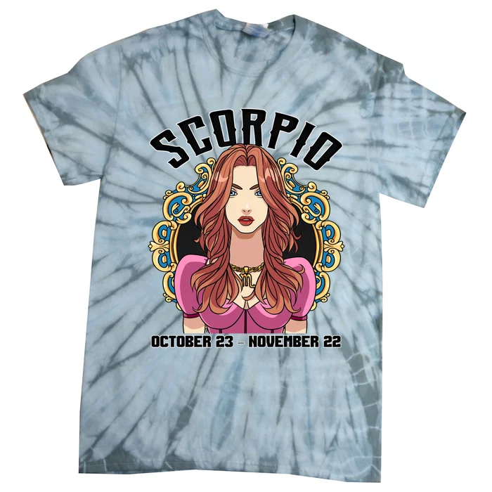 Scorpio Birthday Astrology Horoscope Zodiac Water Sign Cute Gift Tie-Dye T-Shirt