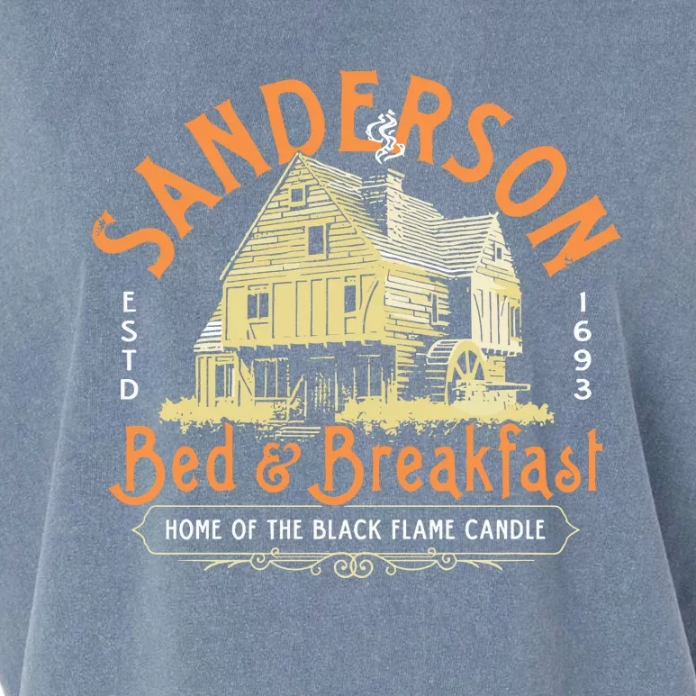 Sanderson Bed And Breakfast Home Of The Black Flame Candle 1693 Garment-Dyed Women's Muscle Tee