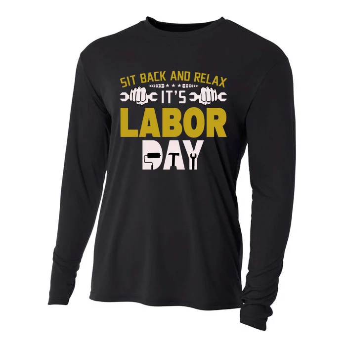 Sit Back And Relax Labor Day Celebration Cooling Performance Long Sleeve Crew