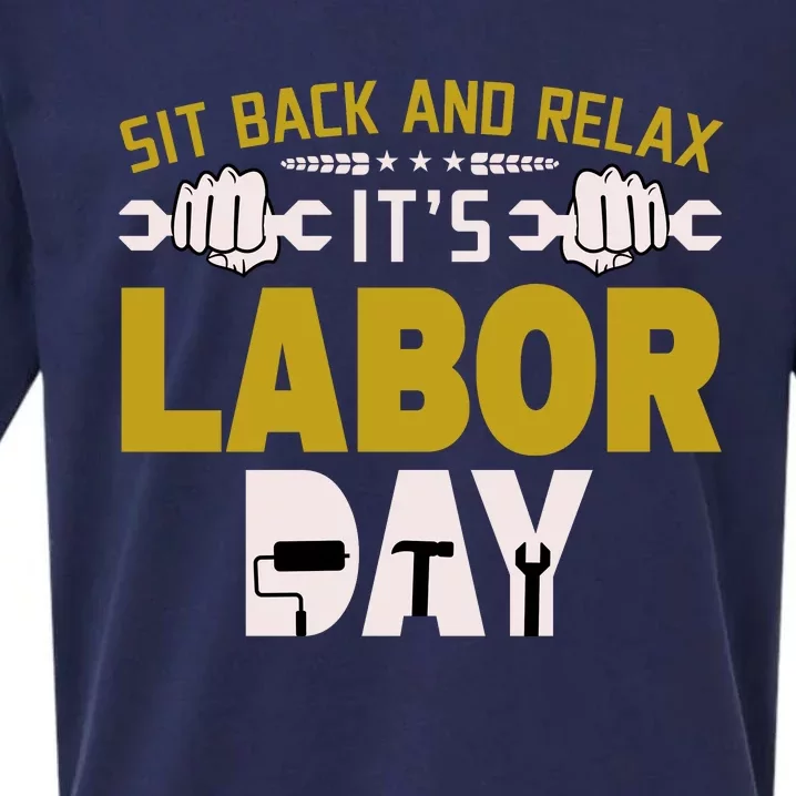 Sit Back And Relax Labor Day Celebration Sueded Cloud Jersey T-Shirt