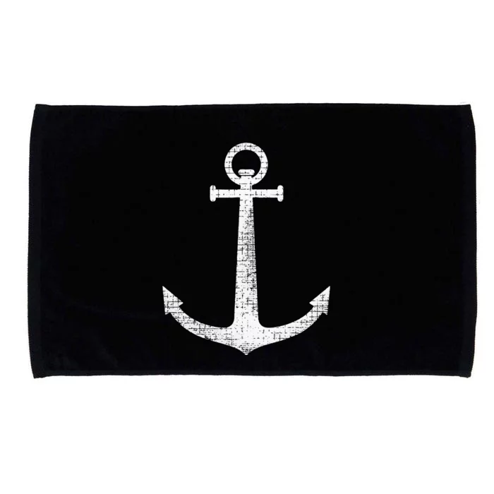 Sailing Boat Anchor Microfiber Hand Towel