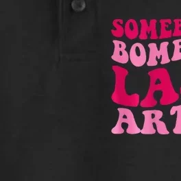 SomebodyS Bomb Ass Lash Artist Funny Lash Tech Funny Groovy Dry Zone Grid Performance Polo