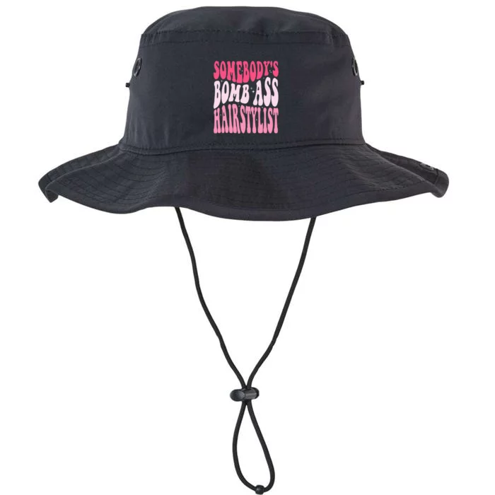 Somebody's Bomb Ass Hairstylist Groovy Hair Stylist Legacy Cool Fit Booney Bucket Hat